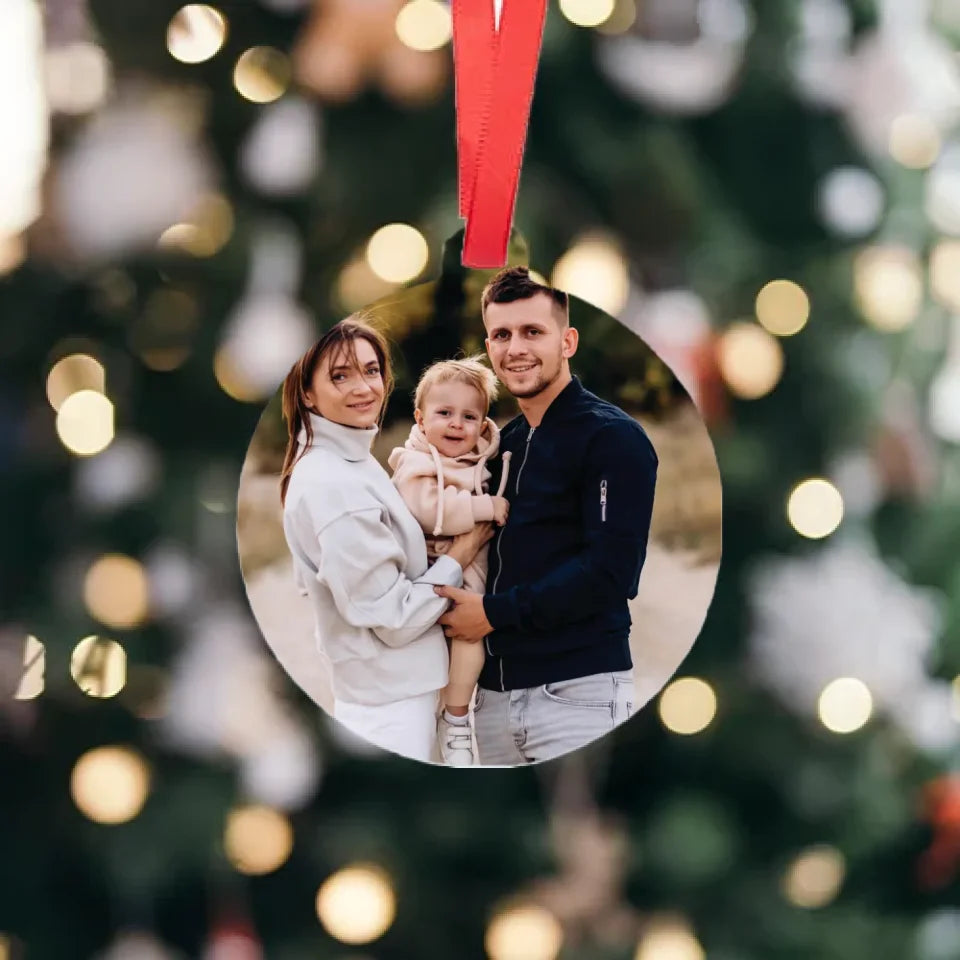 Mockup boule de noel plate