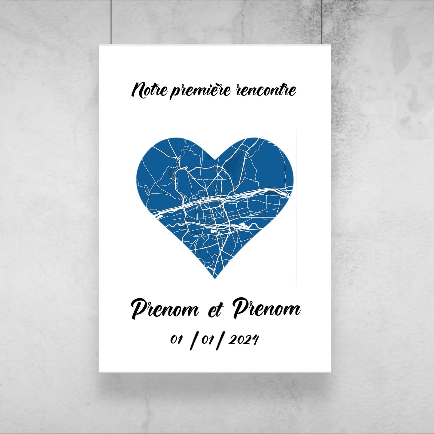 Carte de ville personnalisée